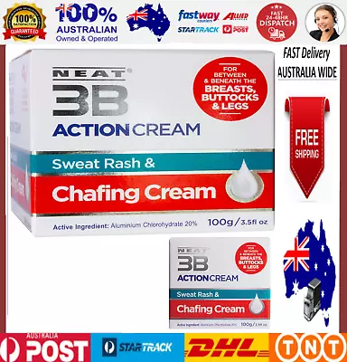 Neat 3B Action Cream - 100g - Prevent Rash Chafing - FREE SHIPING-NEW-AU • $20.69