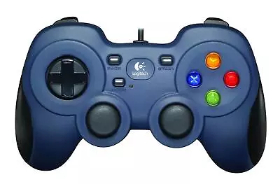 Logitech F310 Usb Wired Gamepad Blue • £40.35