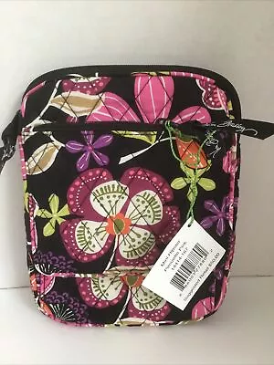 VERA BRADLEY PIROUETTE PINK Mini Hipster Crossbody  - BLACK & MULTICOLORS  NWT • $20.40