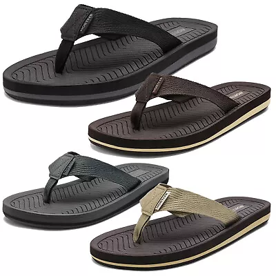 US Men's Flip Flops Beach Sandals Lightweight EVA Sole Thongs Shoes • $17.99