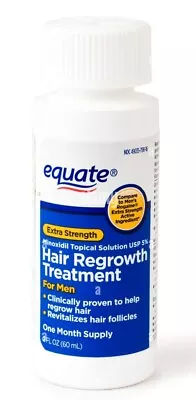 Equate  Minoxidil Topical Solution 5% Hair Loss & Regrowth 1 Month Supply  • $14.99