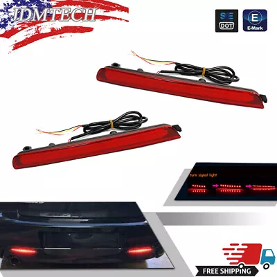 For 2004-09 Mazda 3 Mazdaspeed 3 Red Black Lens Red LED Rear Bumper Brake Lights • $19.99