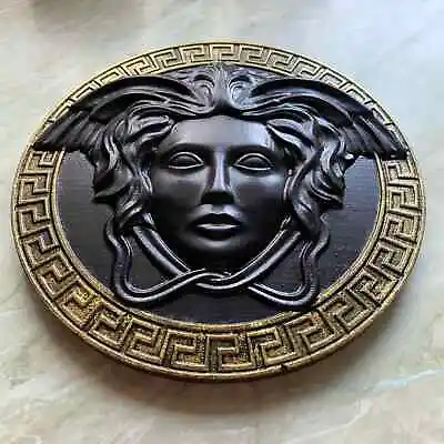 Medusa Gorgona Head 3d Carved Wood Greek Picture Wall Decoration Plaque • $69.90