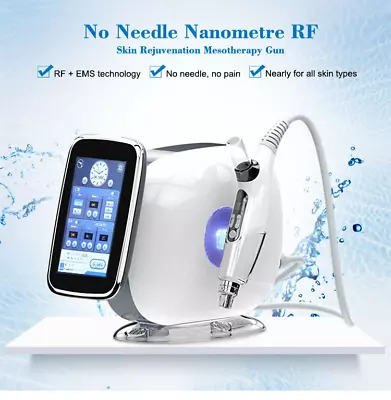  New Arrival EMS Meso Injector No Needle Skin Care Machine RF Mesotherapy Gun • $399.88