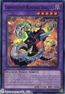 BOSH-EN093 Chimeratech Rampage Dragon Super Rare 1st Edition Mint YuGiOh Card • £1.38