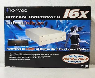 I/O Magic Internal DVD+-RW/R Dual Format Double Layer Burner IDVD16DD NEW • $39.99