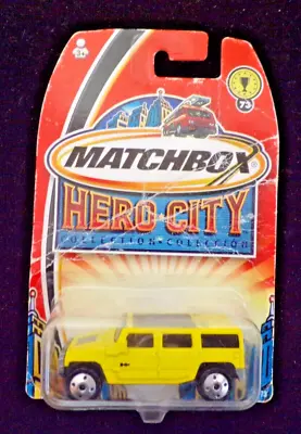 2003 Matchbox Hero City Featuring HUMMER H2 SUV CONCEPT - #73 - #97673 • $7.95