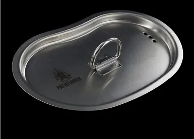 Pathfinder PTH004 Stainless Steel Canteen Cup Lid W/D Ring And 3 Straining Holes • $12.59