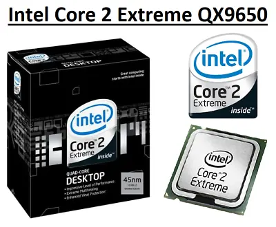 Intel Core 2 Extreme QX9650 SLAN3 3.0GHz 12MB 4 Core Socket LGA775 130W CPU • £104.38