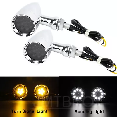 For Yamaha V Star 1300 1100 950 650 250 Chrome LED Blinker Turn Signal Lights • $22.49