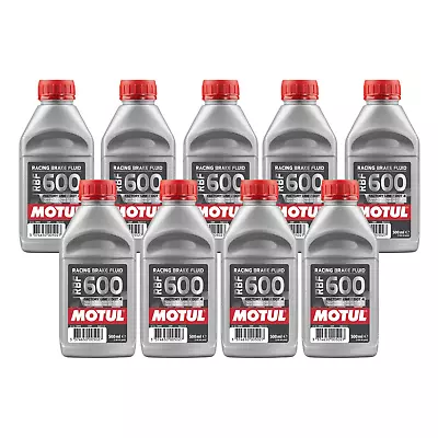 Motul RBF 600 Factory Line 100% Synthetic Racing Brake Fluid 500ml 100949 9 Pack • $139.89