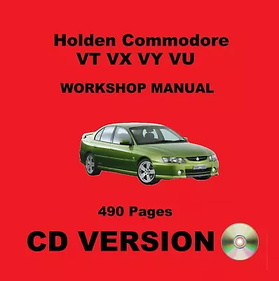 Holden Commodore VT VX VY VU Workshop Service Repair Manual - CD (Disc) Version • $12.95