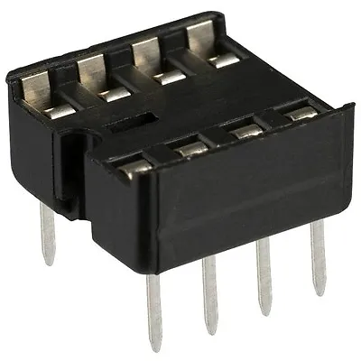 (50 Pcs) NEW 8 Pin DIP IC Socket Adaptor Solder Type PCB-Mount... USA SELLER!!! • $9.45