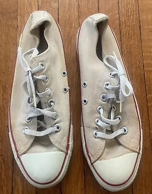 Vintage 1980s Converse All Star Sneakers Shoes White Size 8 Men’s Low Top • $19.99