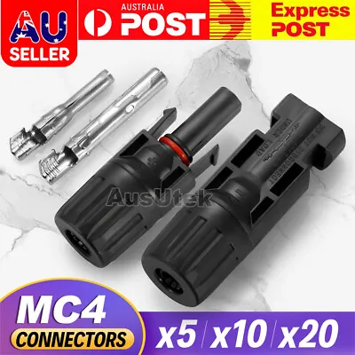 5~20PCS Connectors For IP67 MC4 Solar Panel 30A Line Plug Socket Male & Female M • $9.45