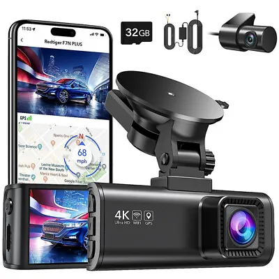 REDTIGER Dash Cam Front And Rear 4K Car Camera Recorder With 24H Parking Mode • $95.99