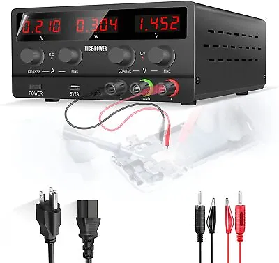 Adjustable DC Power Supply 30V10A Lab Variable Regulated Bench Switching US • $55.39