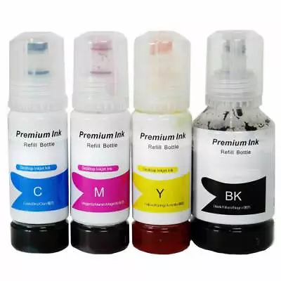 4 PK 502 522 Ink Refill Epson 522 Ecotank ET 4800 2720 4700 2400 2800 2803 Ink • $14.98