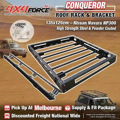 Conqueror Steel Roof Rack 135x125cm For Nissan Navara NP300 D23 MEL Stock • $599