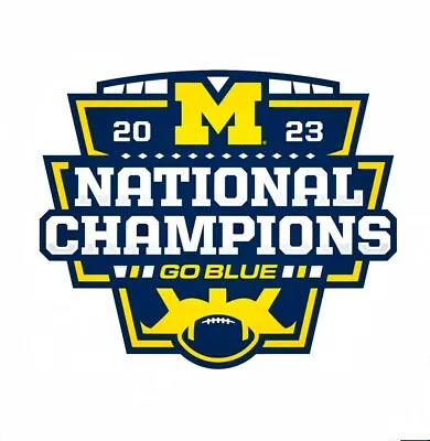 Michigan National Champions 2023 - Die Cut Laminated Vinyl Sticker/Decal • $3.75