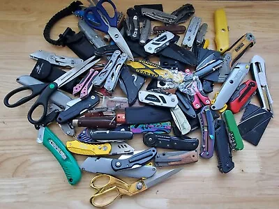 TSA LOT Of Knives Multi Tools & More! 15+ LBS Variety Mix! FREE SHIPPING! • $84.99