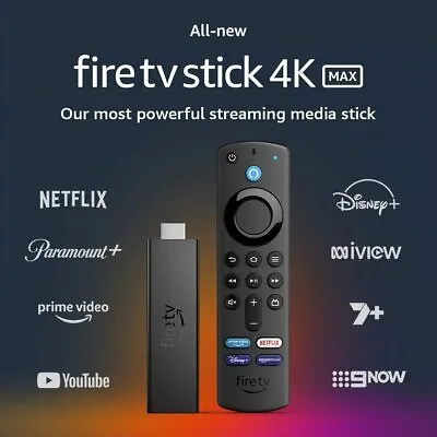 $80.75 • Buy 2021 Amazon Fire TV Stick 4K MAX HD Wifi Alexa Voice Remote Media Streamer