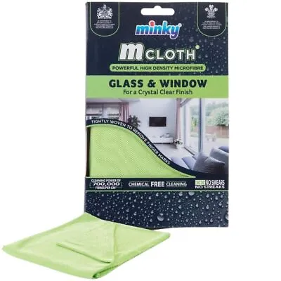 Minky M Cloth Glass And Window Mircrofibre Cleaning Cloth Mrs Hinch Green • £3.99