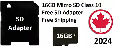 Micro Memory SD Card 16GB High Speed Flash TF Class 10 16 GB Adapter Mini • $4.72