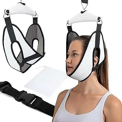 Cervical Neck Traction Device Home Physical Therapy Neck Stretcher Over Door • £22.73