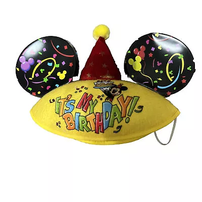 Disney Parks  It's My Birthday  Yellow Mickey Mouse Ears Hat -Party Confetti  • $18