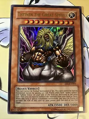 Yu-Gi-Oh! TCG Theinen The Great Sphinx Yu-Gi-Oh! The Movie Promo Exclusive Pack • £7.50