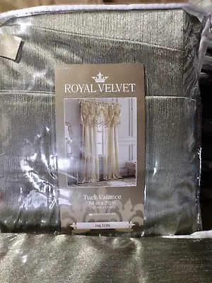 Evening Sage Tuck Valance Royal Velvet Hilton Rod Pocket 54  X 18  JCP NWT • $30