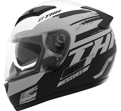 THH TS-80 Impulse Motorcycle Helmet Gray/Black • $117.14