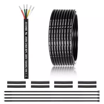 18 Gauge 5 Conductor Electrical Wire 25ft Ul 2464 18 Awg 5 Wire Cable Tinned • $34.98