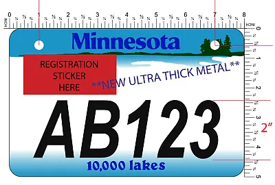 Minnesota ATV License Plate  *BEST PLATE ON THE MARKET* **FREE SHIPPING** THICK! • $19.99