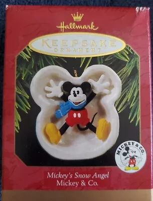 🐦🌟💖 Hallmark Keepsake Ornament 1997 Mickey's Snow Angel Micky &Co.!  A  • $24.90