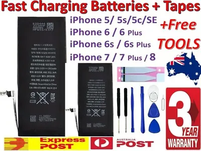 $9.95 • Buy For IPhone  X 8 7 6s 6 + Plus SE Brand NEW OEM Battery Replacement FULL Capacity