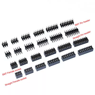 2*3/4/5/6/8/10/15/20/40P Female Sockets&Male Pin Header 2mm Connector Double Row • $2.14