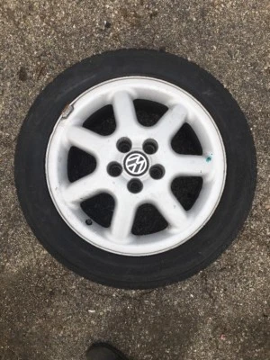 $137 • Buy 1996-1999 VW Jetta Wheel Rim W/ Tire 205/50R15 6.5Jx15H2 1HM601025D OEM