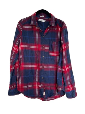 £3 • Buy Hollister Boyfriend Fit Red/Blue/White Check Shirt - Size XS