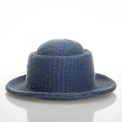 Jeffrey Lawrence For Lawrence Bentley Vintage Blue Italian Pork Pie Womens Hat • $11.47