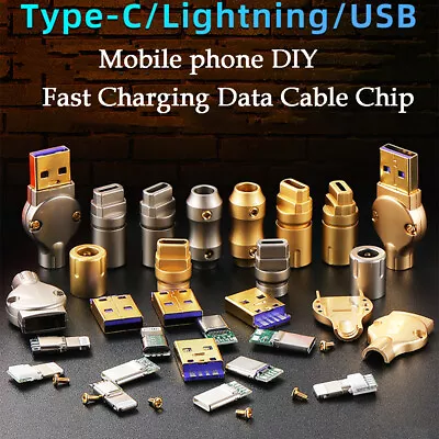 For IPhone Huawei Xiaomi Data Cable Type-c PD Fast Charging Chip DIY USB Plug  • $2.68