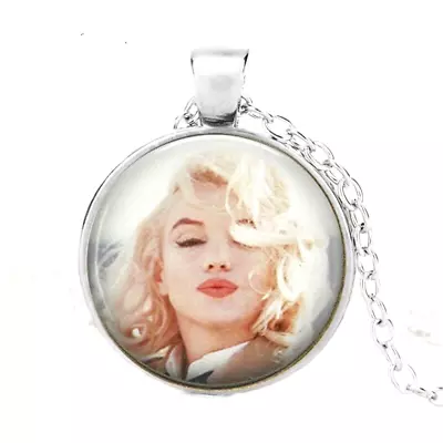 MARILYN MONROE Pendant Charm On 20  925 Sterling Silver Necklace Men Women Gift • $13.99