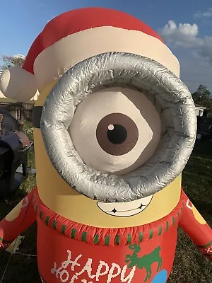 Gemmy 9’ft. Christmas Minion Carl In Sweater Lighted Airblown Inflatable • $199.95