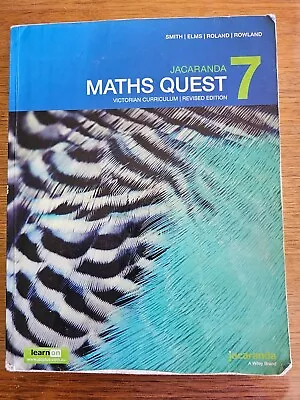 Good Condition Jacaranda  Maths Quest 7 Victorian Curriculum Revised Edition. • $20