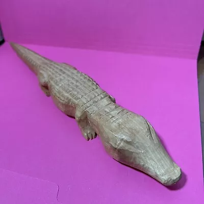 Vintage Wooden Carved Crocodile / Alligator • $25.95