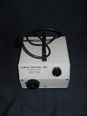 Used Capra QHI-85 Fiber Optic Illuminator Without Lamp 120V 2A 60Hz FOI-1 • $99.99