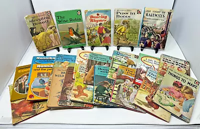 Lot Of 22 X Vintage Ladybird Books Mixed Titles Eras Conditions Well-Loved Tales • £16