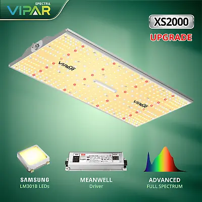 VIPARSPECTRA XS2000 Led Grow Light Sunlike Full Spectrum Veg Bloom Indoor Plants • £229.99