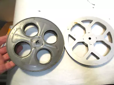 2 Vintage Metal 7” Movie Film Take Up Reels • $14.99